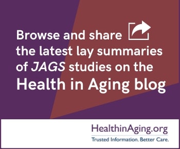 Journal Of The American Geriatrics Society Vol 69 No 5